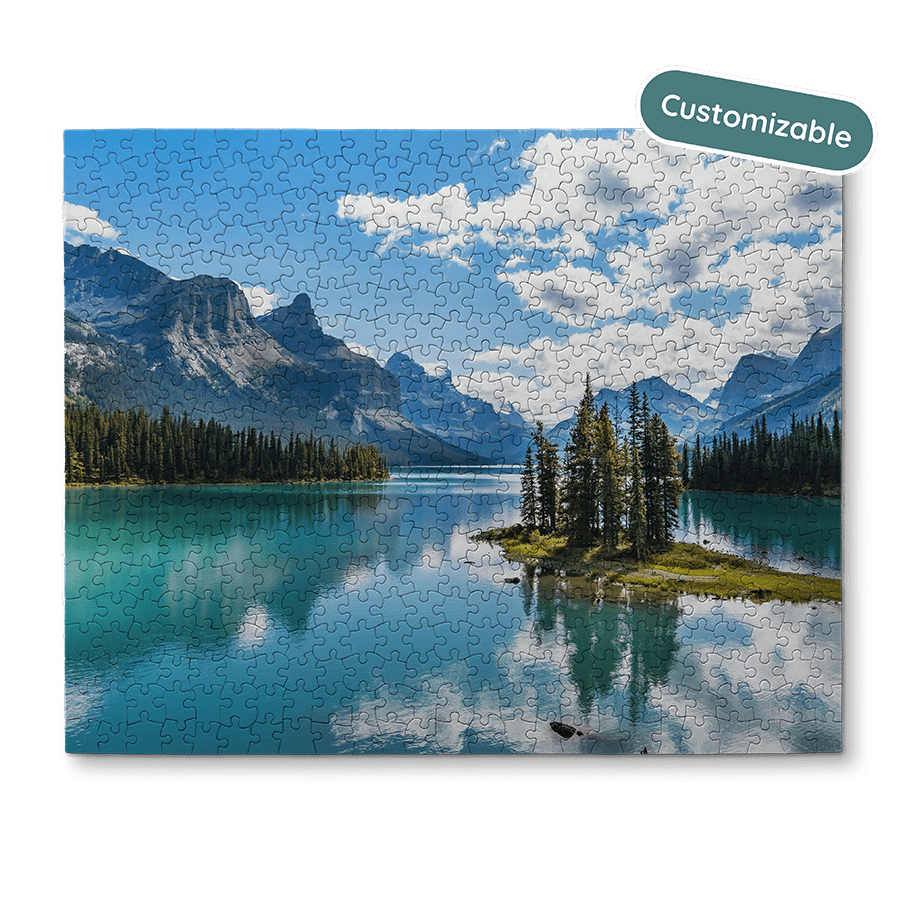 A 1000 piece photo jigsaw puzzle with a beautiful landscape image on it