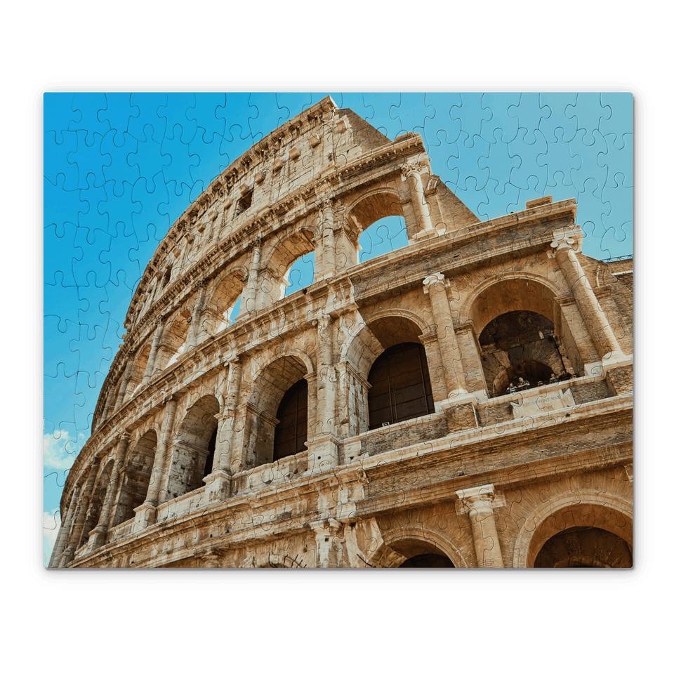 picture of the Colosseum on a jigsaw puzzle 