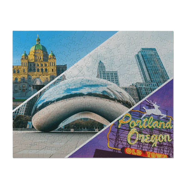 A Puzzery custom puzzle with landmarks on it