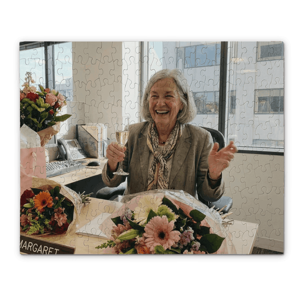 Woman retiring from work